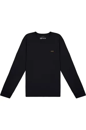 Fico Camiseta Manga Longa Juvenil em Meia Malha