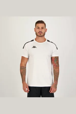 Kappa Camisa Sport Fischel Branca e Preta