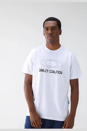 Oakley Camiseta Reta Estampa Branca