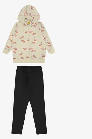 Rovitex Kids Infantil - Conjunto jaqueta com capuz e legging Rovi