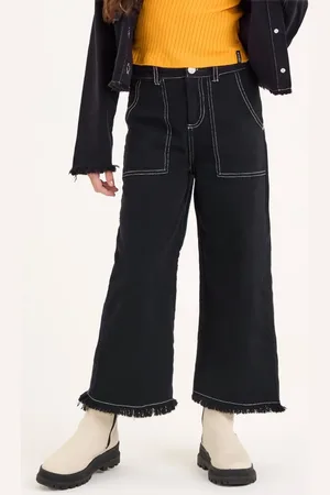 Nina Go Infantil - Calça Wide em Sarja Feminina
