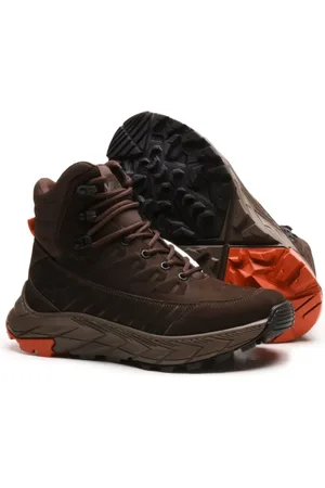 CARMELO SHOES Coturno Adventure Masculino De Couro Sola Borracha Confortável Alta Qualidade