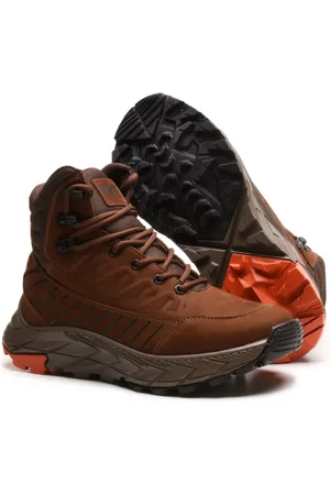 CARMELO SHOES Bota Coturno Masculino De Couro Legitimo Alta Qualidade Adventure