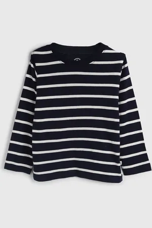 GAP Camiseta Listrada Azul-Marinho