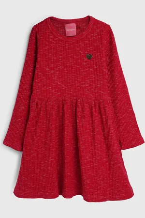 Kamylus Infantil - Vestido Manga Longa Canelado Pink