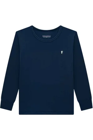 Onda Marinha Infantil - Camiseta Térmica Manga Longa