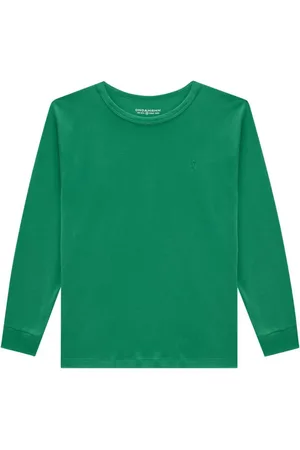 Onda Marinha Infantil - Camiseta Manga Longa Suedine