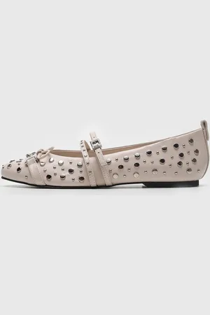 SANTA LOLLA Sapatilha Tachas Metalizadas Off-White