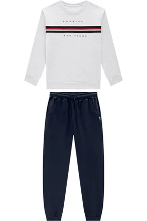 Onda Marinha Infantil - Conjunto Casaco e Calça Moletom Masculino
