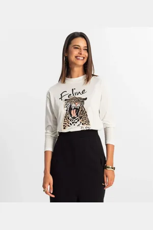 Rovitex Blusa Manga Longa Feminina