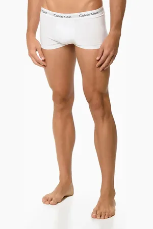 Calvin Klein Kit 3 Underwear Low Rise Trunk Classic Cintura Baixa Com Elastano Cuecas Calvin Klein