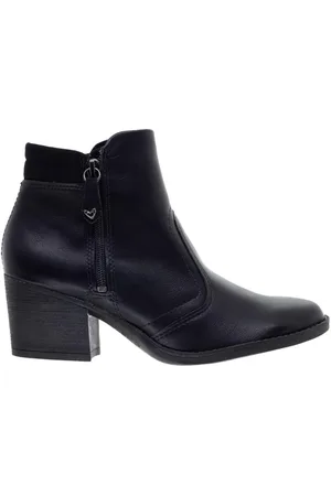 MISSISSIPI Bota Cano Curto Feminina MA062 Preta