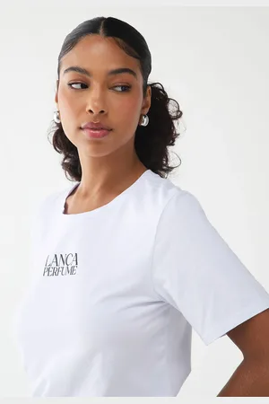 LANCA PERFUME Camiseta Reta Logo Branca
