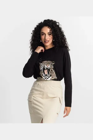 Rovitex Blusa Manga Longa Feminina