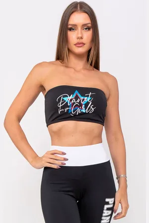 Planet Girls Top Faixa Malha Estampado