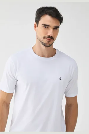Volcom Camiseta Reta Mini Icon Branca