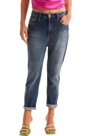 LANCA PERFUME Calça Jeans Mom Luna Super High AV23 Feminino