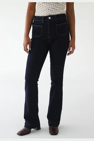 SAWARY Calça Jeans Bootcut Pocket
