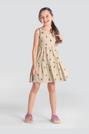 Brandili Infantil - Vestido Menina Mini Flores