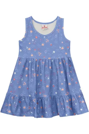 Brandili Infantil - Vestido Menina Florzinhas Delicadas