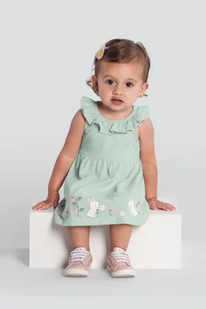 Brandili Infantil - Vestido Menina Coelhinho Baby
