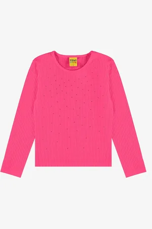 Rovitex Kids Infantil - Blusa Manga Longa Com Aplicação Strass Rovi