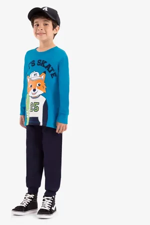 Rovitex Kids Infantil - Conjunto Camiseta Manga Longa Com Calça Rovi