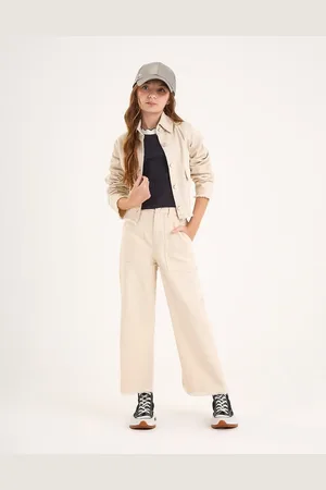Nina Go Infantil - Calça Wide em Sarja Feminina