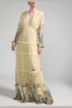 CRUISE Vestido Longo Babados