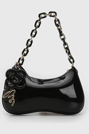 Petite Jolie Bolsa Tiracolo Alça Dupla Preta
