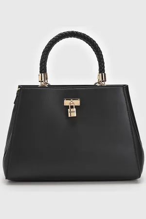 Guess Bolsa Tiracolo Alça Dupla Preta