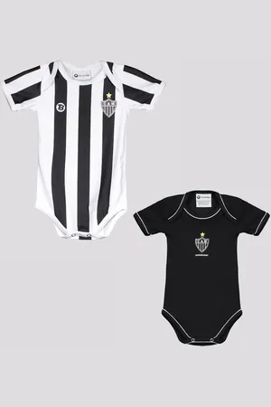 Torcida Baby Kit Atlético Mineiro Bodys e Listrado