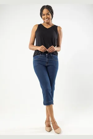 Pau a Pique Calça Capri Básica Jeans Claro JEANS CLARO - 48
