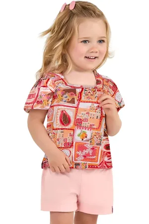 Elian Infantil - Conjunto Menina Estampa Tropical