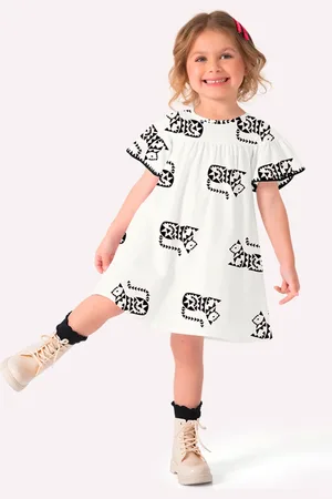 Nanai Infantil - Vestido Menina Gatos