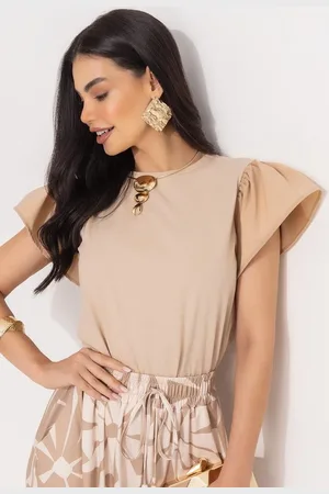 QUINTESS Blusa Em Malha De Algodão