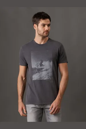 Calvin Klein Camiseta Masculina Snow Mobile - Chumbo