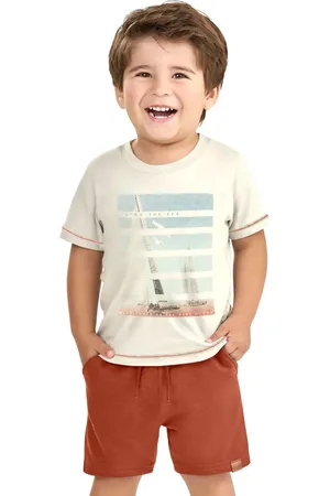 Elian Infantil - Conjunto Menino Bermuda Moletom