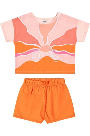Elian Infantil - Conjunto Menina Pôr do Sol Rosa