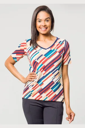Pau a Pique Blusa Estampada MARINHO - PP