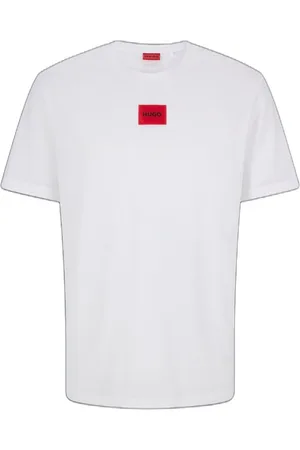 HUGO BOSS Camiseta De Algodão Regular Fit Com Logo
