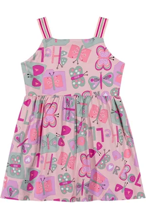 Elian Infantil - Vestido Menina Borboletas