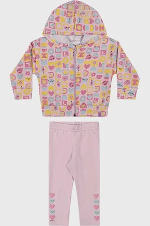 Elian Conjunto 2pçs Manga Longa Blusa De Moletom Com Capuz E Calça