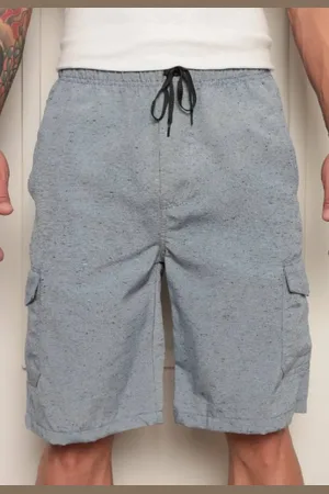 Avec Bermuda Masculina de Sarja Básica Jeans Casual e Confortável