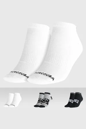 Dcshoes Kit 3pçs Meia Cano Baixo Logo Branca