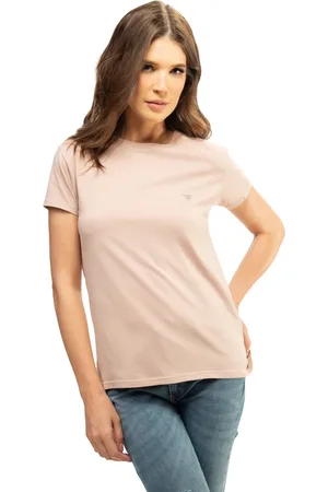 Guess Camiseta Etiqueta Triangulo Claro