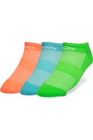 OLYMPIKUS Meia Unissex com 3 Pares Cano Invisível Multicolor