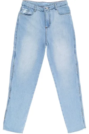 Crawling Infantil - Calça Jeans Mom Juvenil Menina 10 ao 16