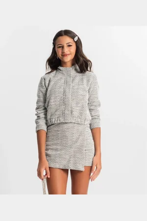 Minty Infantil - Jaqueta Juvenil Em Tweed