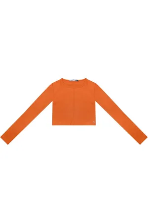 Minty Infantil - Blusa Cropped Juvenil Manga Longa